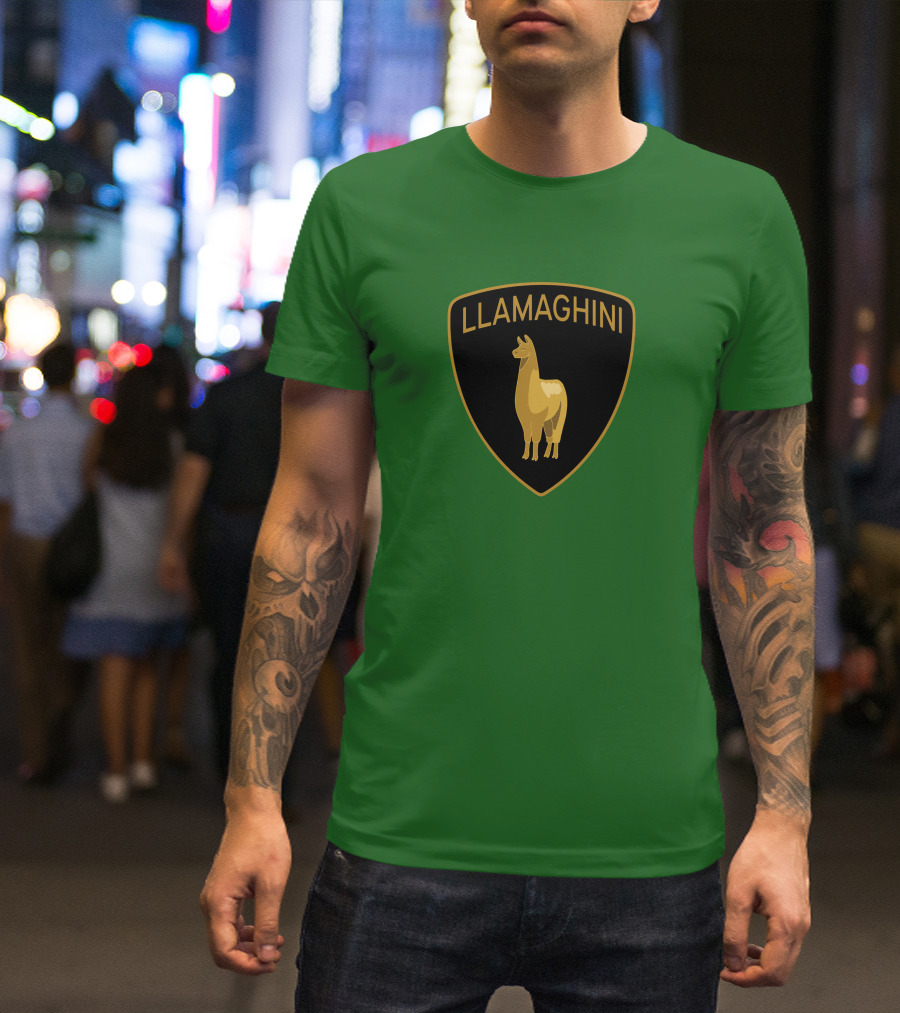 Llamaghini III Blipshift Shea Adam Emblem T-Shirt
