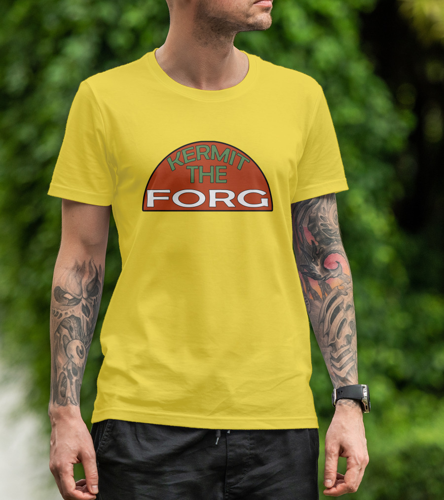 Kermit The Forg Muppet History Parody Humorous Play On Muppets Iconic Reference T-Shirt