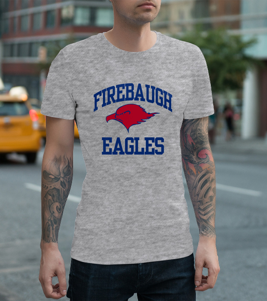 Josh Allen Firebaugh Eagles Buffalo Bills Red Blue Text T-Shirt