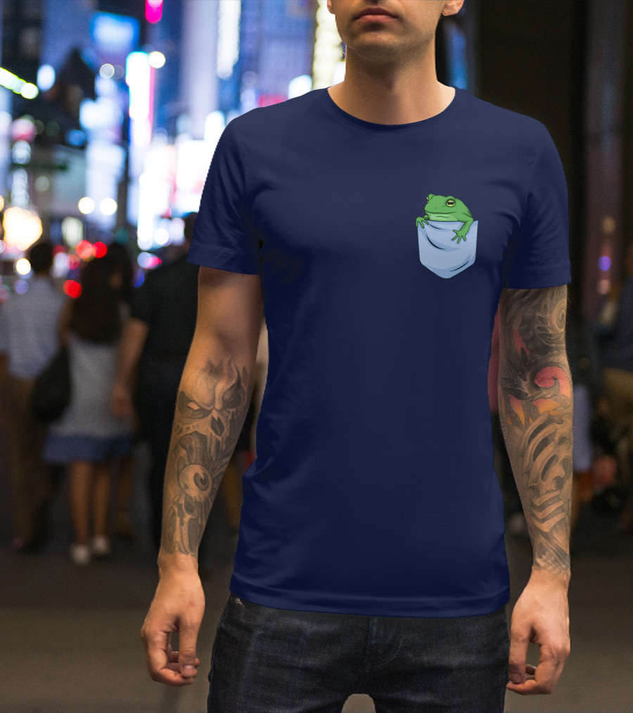 Jenna Lynn Meowri Frog In Pocket T-Shirt