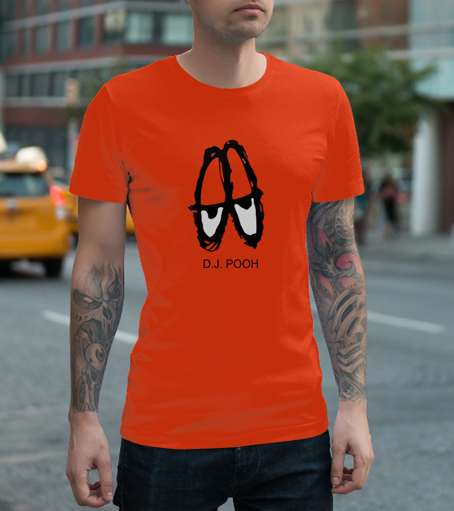 D.J. Pooh Orange Shoes T-Shirt