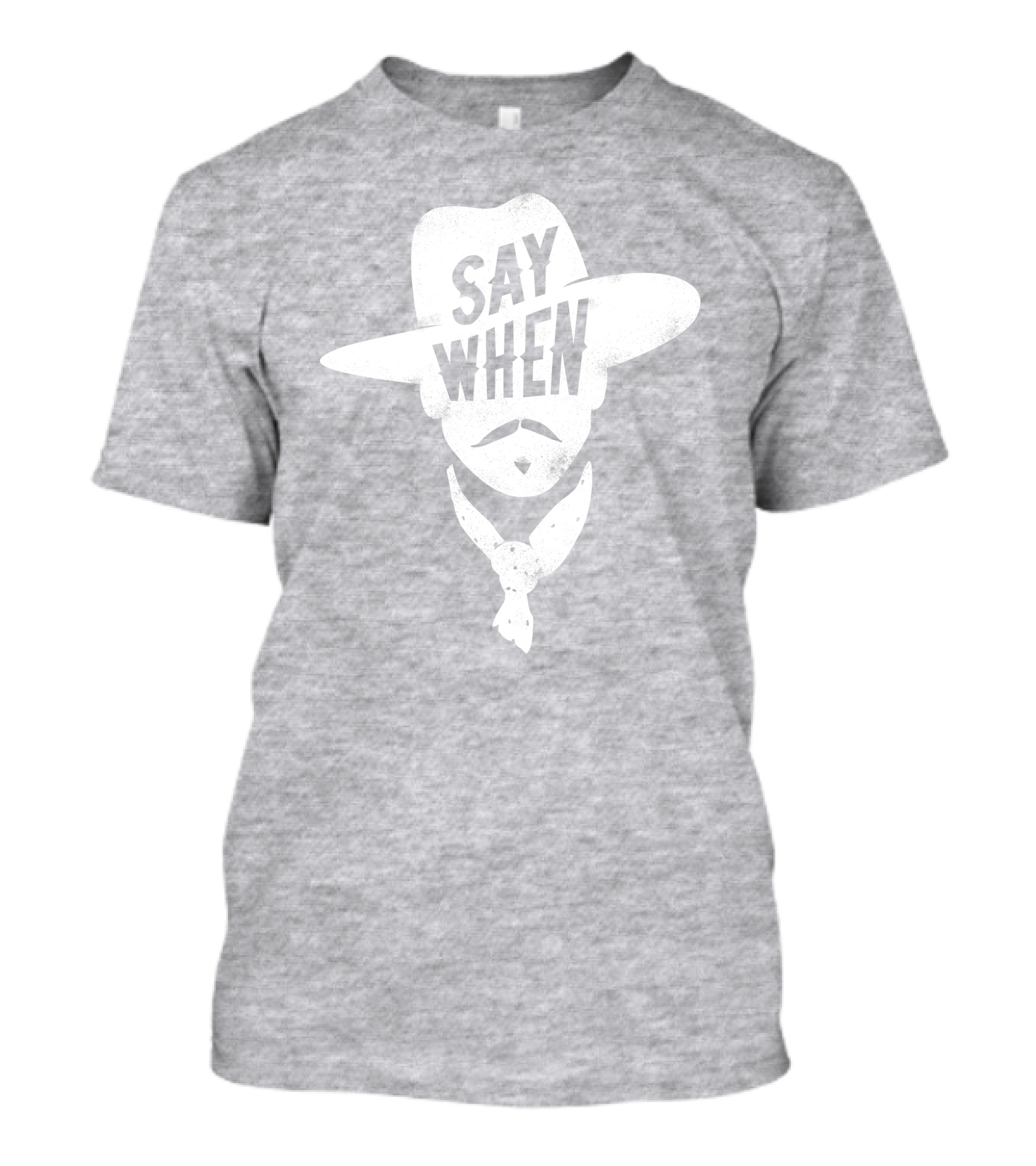 Aaron Rodgers Say When Cowboy Style Vintage Charcoal T-Shirt