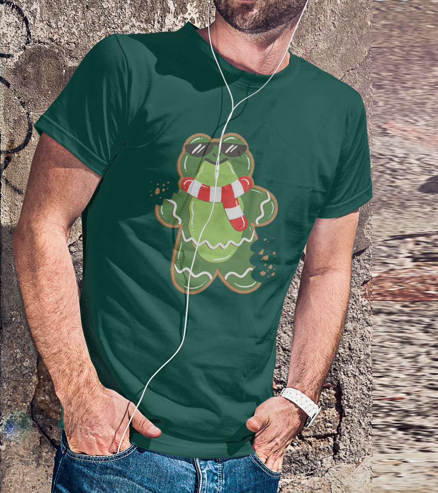 Boomerna Gingerfrog Cookie With Sunglasses And Scarf T-Shirt