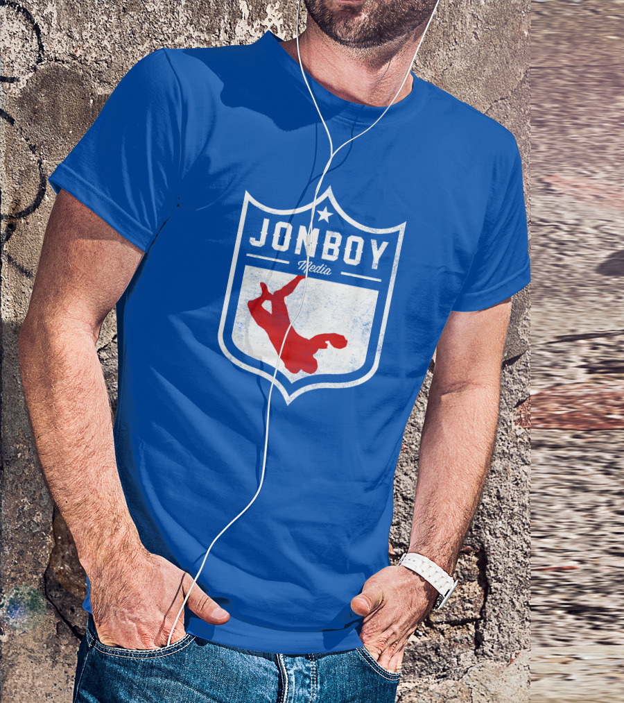 Jomboy Media Merch Thicc Six New Logo NFL Shield T-Shirt