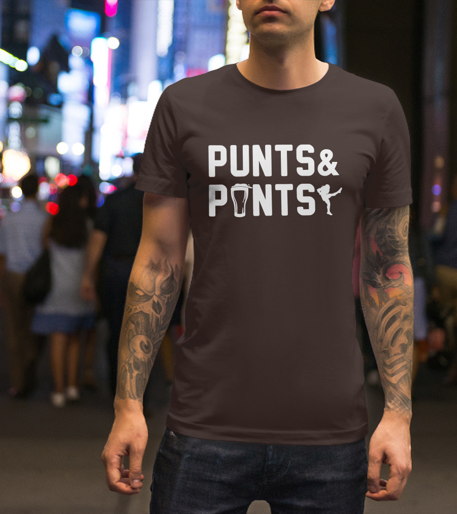 Johnny Stanton Szabo Punts And Pints Football Beer Combo T-Shirt