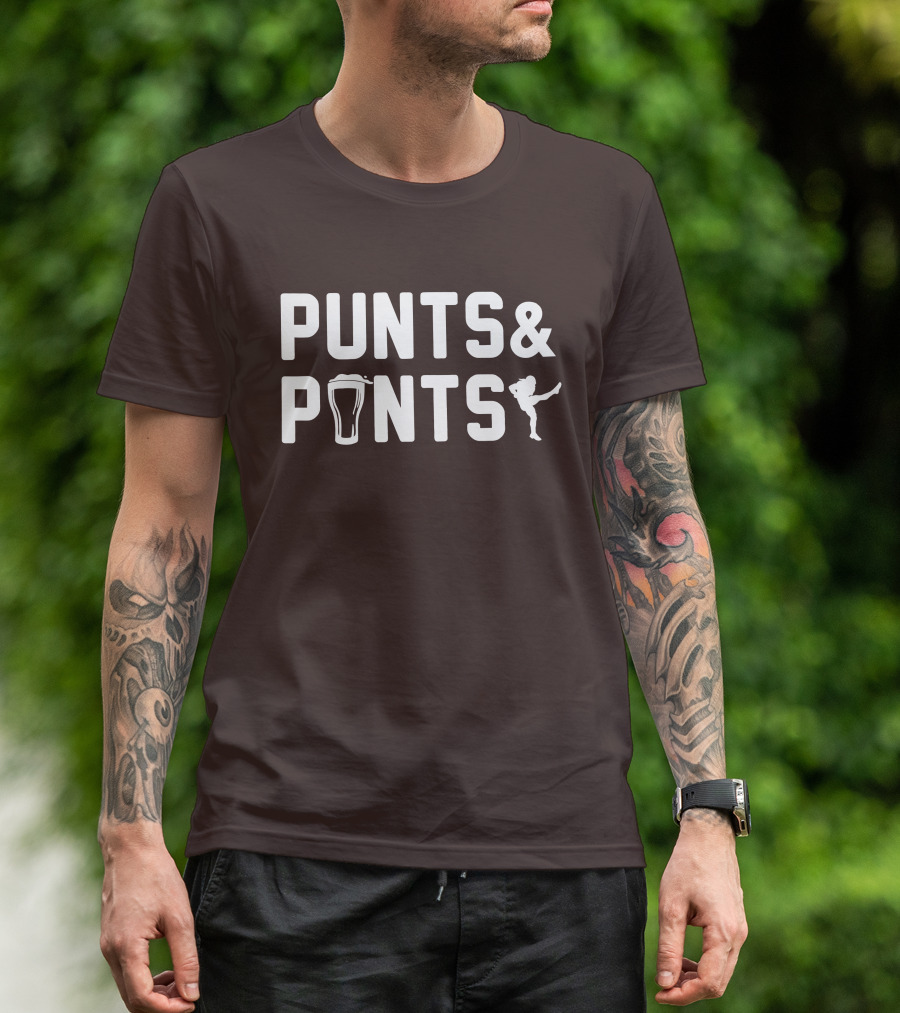 Johnny Stanton Szabo Punts And Pints Football Beer Combo T-Shirt