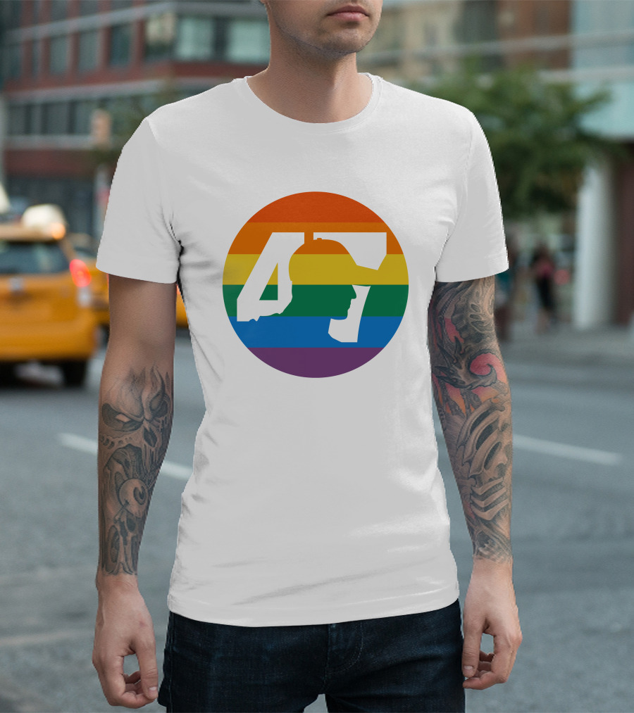 Mick Schumacher Rainbow Circle 47 Pride T-Shirt