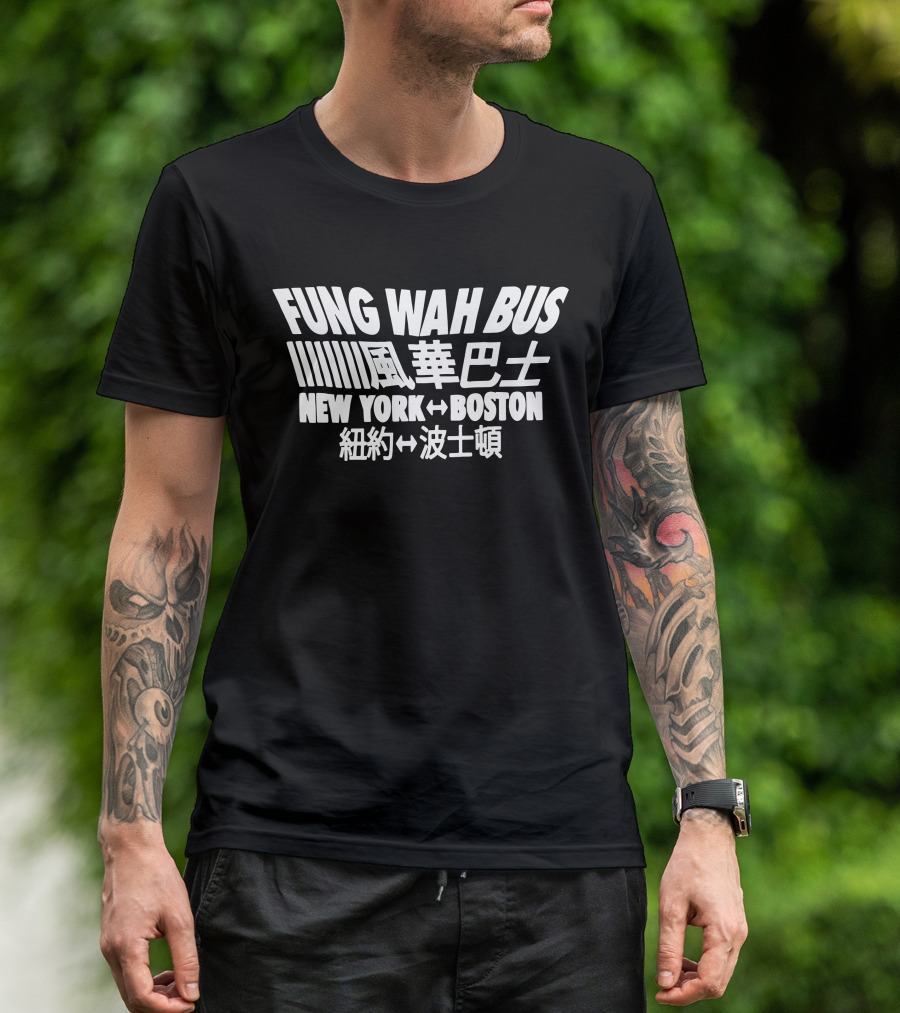 Fung Wah Bus New York↔Boston Iconic Transit Journey T-Shirt