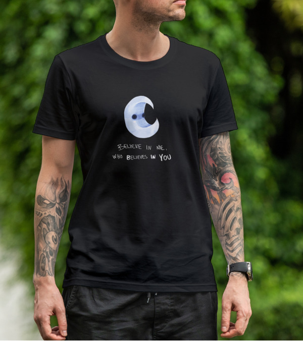 Wunderworld Merch Night Capsule Moon Believe In Me Who Believes In You T-Shirt