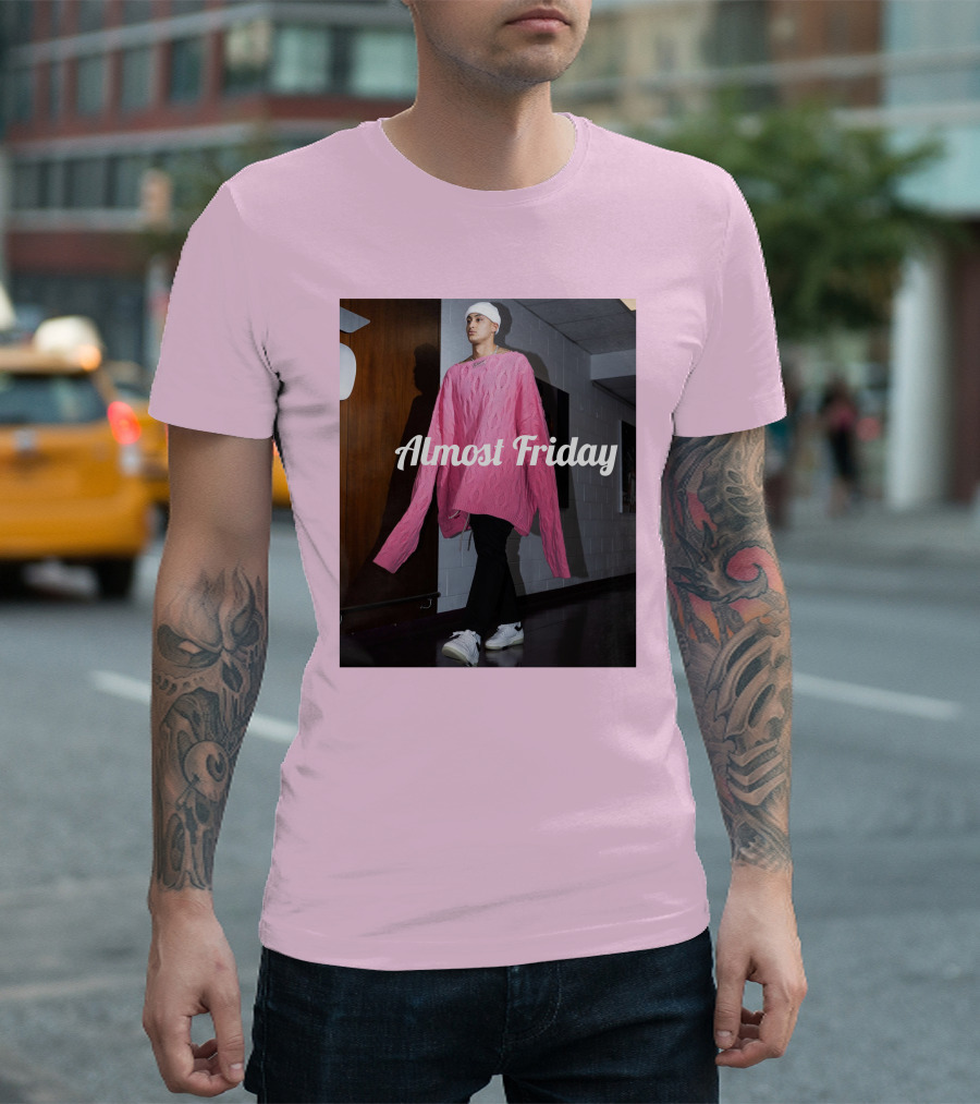 Almost Friday Kyle Kuzma Pink Sweater Fashion T-Shirt