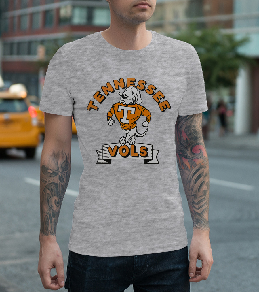 Chris Lofton Tennessee Vols Vintage Smokey Mascot Homefield T-Shirt