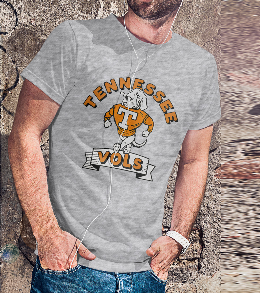 Chris Lofton Tennessee Vols Vintage Smokey Mascot Homefield T-Shirt