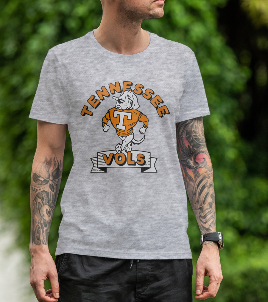Chris Lofton Tennessee Vols Vintage Smokey Mascot Homefield T-Shirt