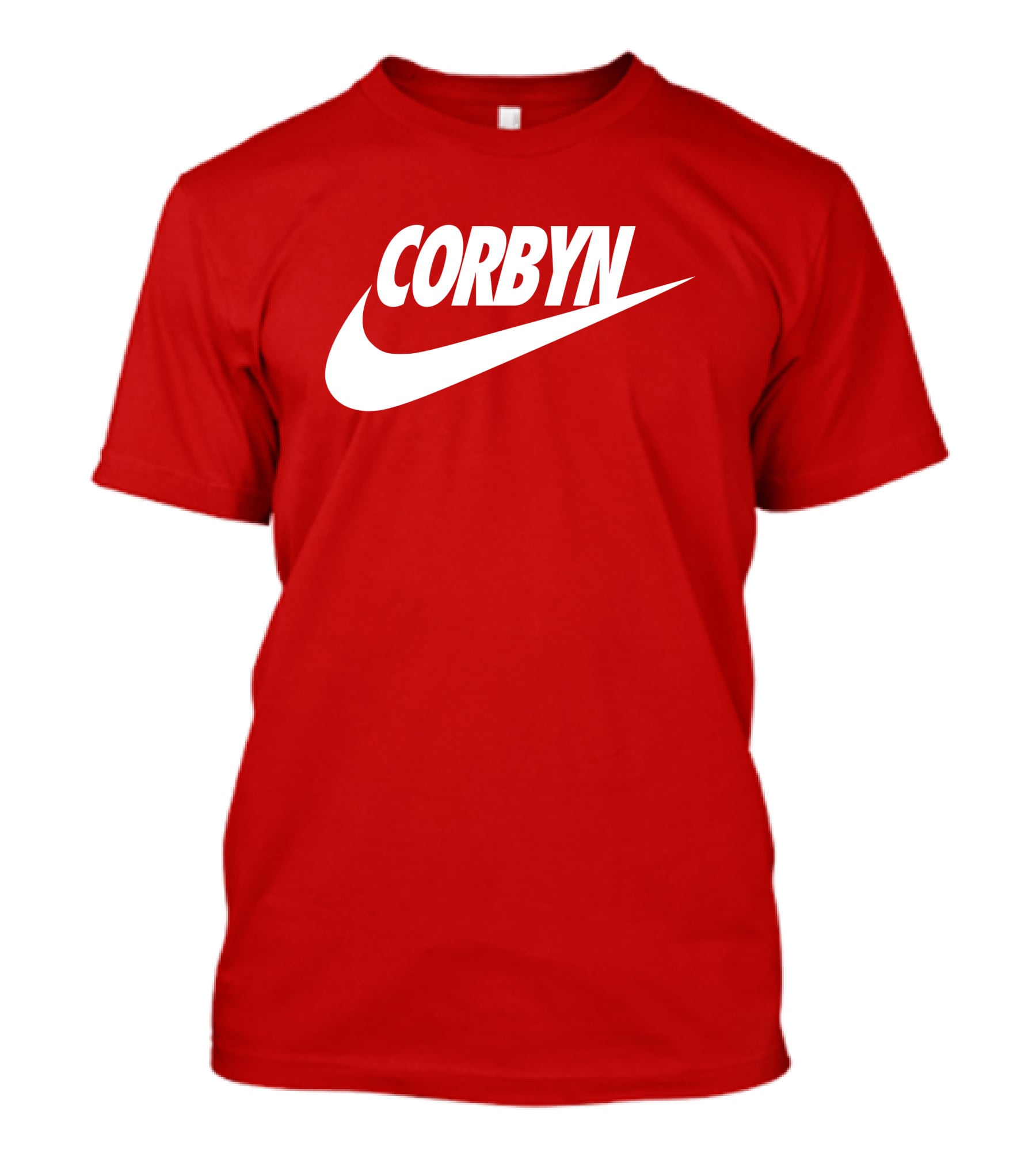 Corbyn Swoosh Parody Red T-Shirt