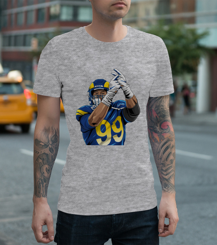Aaron Donald 99 Rams House Jobsfinished20 Football Player T-Shirt