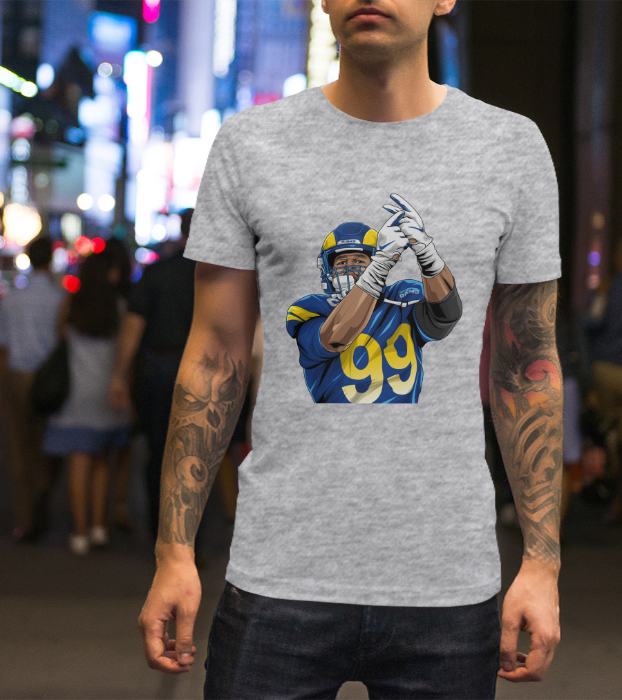 Aaron Donald 99 Rams House Jobsfinished20 Football Player T-Shirt