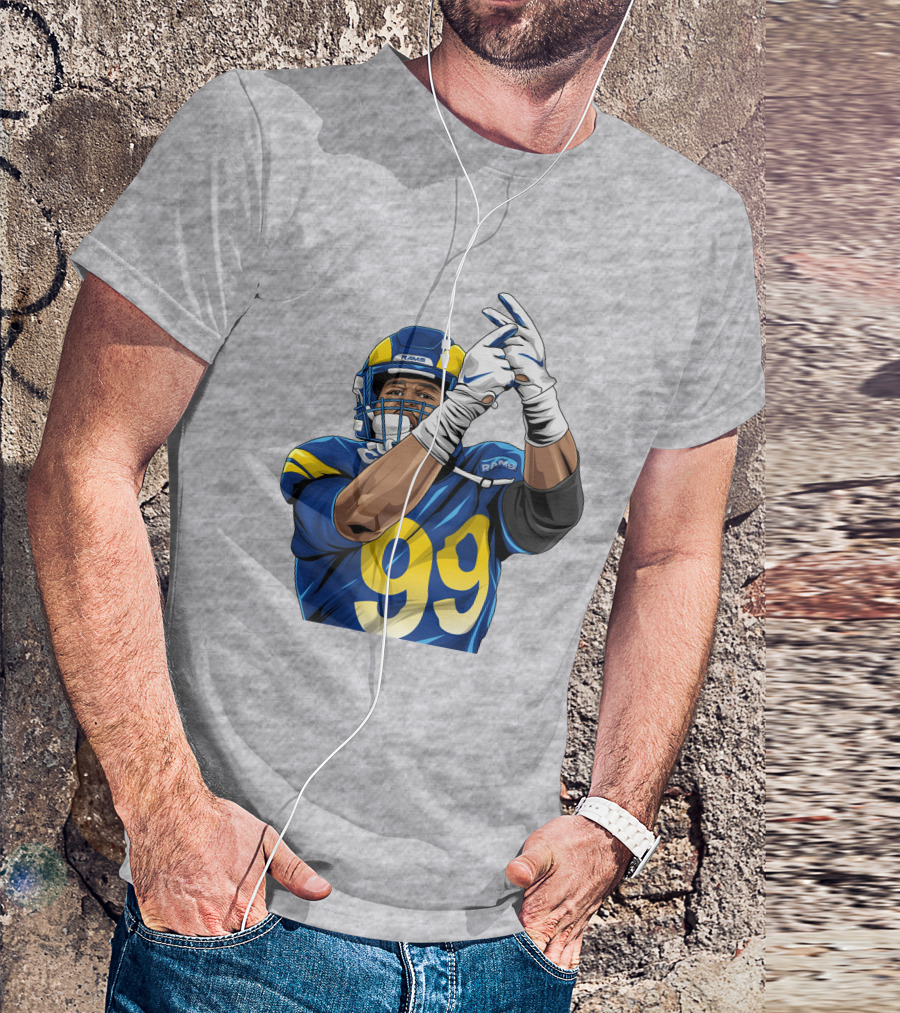 Aaron Donald 99 Rams House Jobsfinished20 Football Player T-Shirt