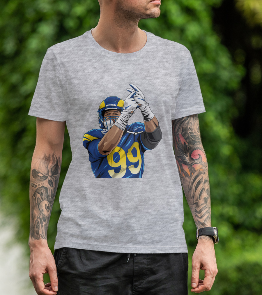 Aaron Donald 99 Rams House Jobsfinished20 Football Player T-Shirt