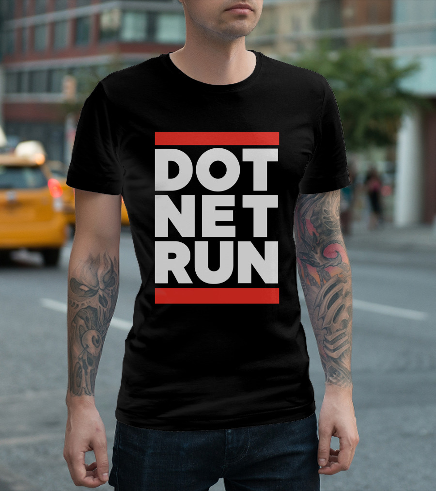 DOT NET RUN Scott Hanselman T-Shirt