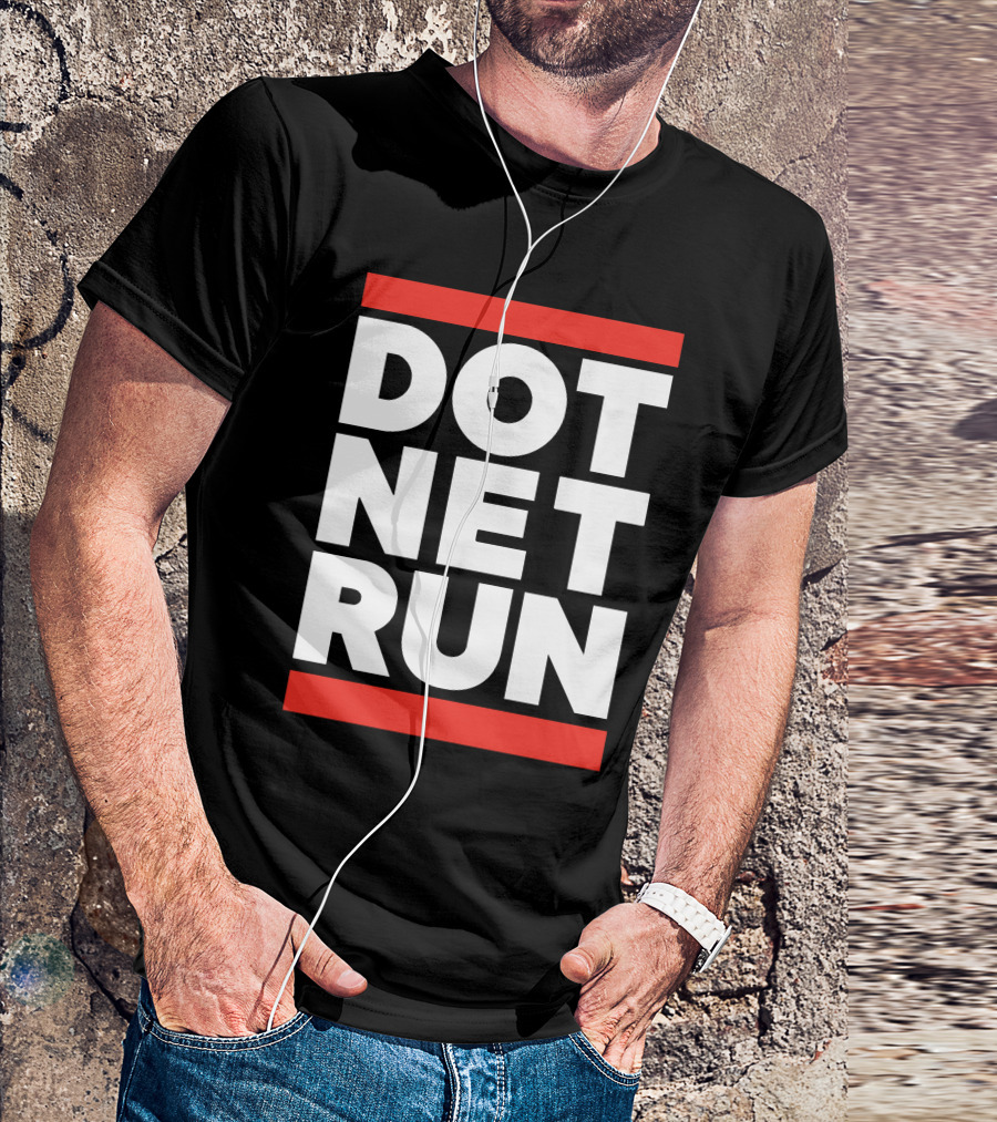 DOT NET RUN Scott Hanselman T-Shirt