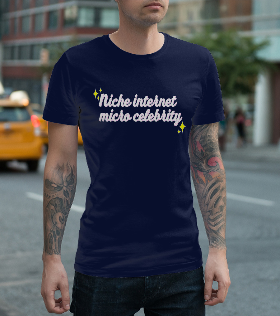 Niche Internet Micro Celebrity Srishtigargg Sparkling Text T-Shirt