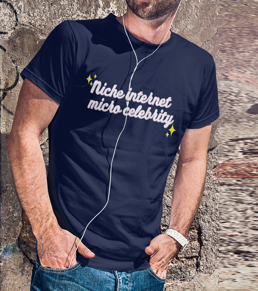 Niche Internet Micro Celebrity Srishtigargg Sparkling Text T-Shirt