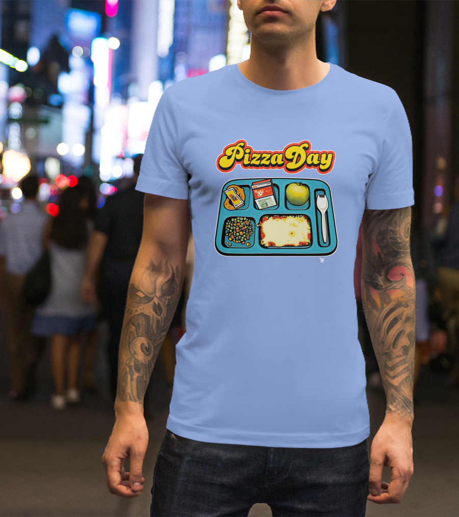 Super 70s Sports Store S7s Pizza Day Lunch Tray T-Shirt