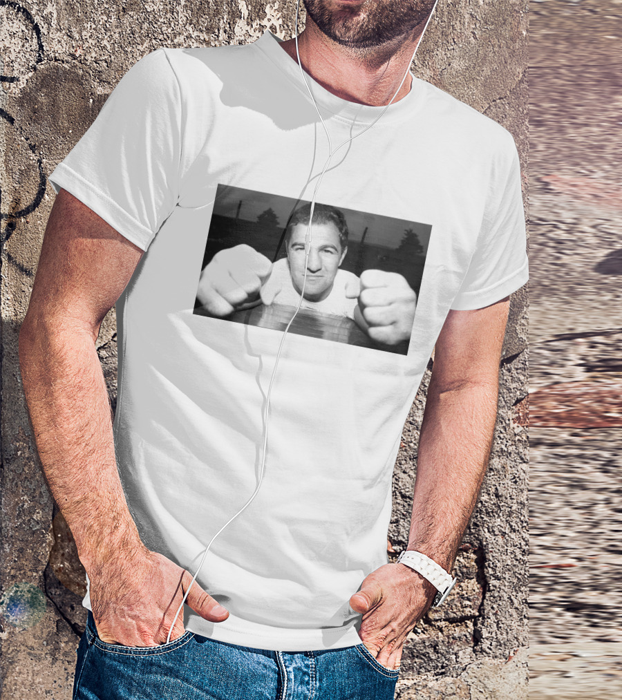 Jeff Garlin Rocky Marciano Boxing Legend Fists Up T-Shirt