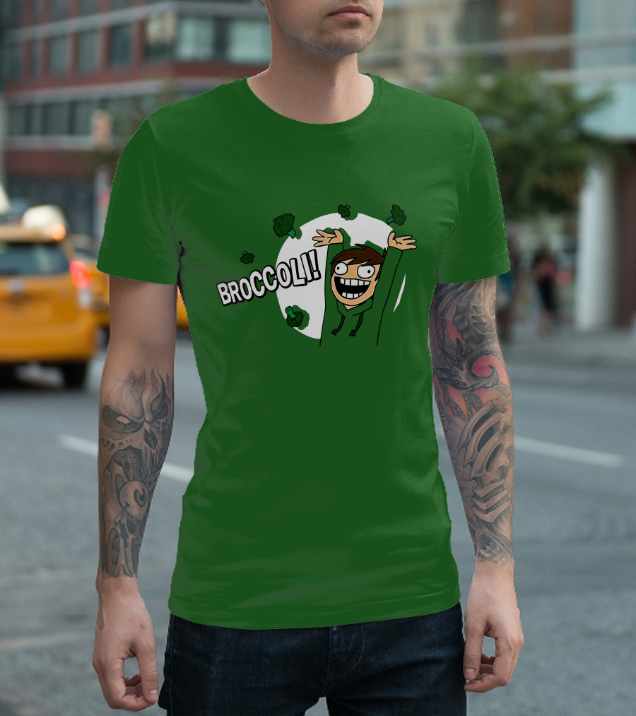 Eddsworld Broccoli Enthusiastic Character T-Shirt