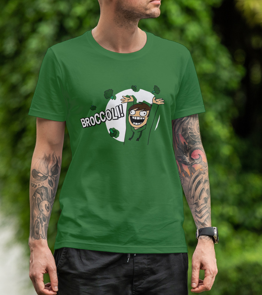 Eddsworld Broccoli Enthusiastic Character T-Shirt