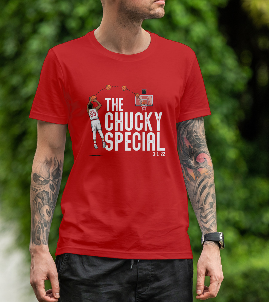 Chucky Hepburn The Chucky Special Basketball Shot 3-1-22 The Players Trunk Merch T-Shirt