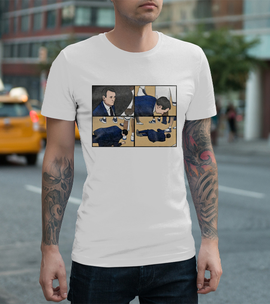 Michael Scott Collapse Comic Pardon My Take T-Shirt