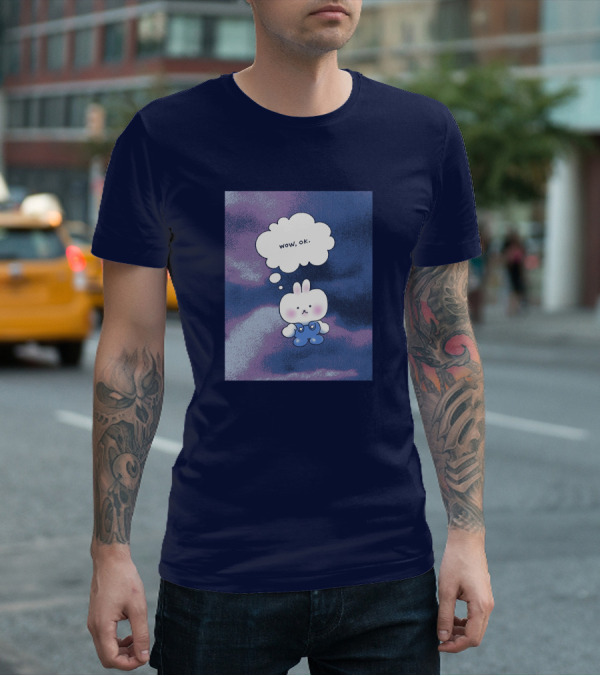 The Yetee Merch Wow Ok Thought Bubble Character T-Shirt