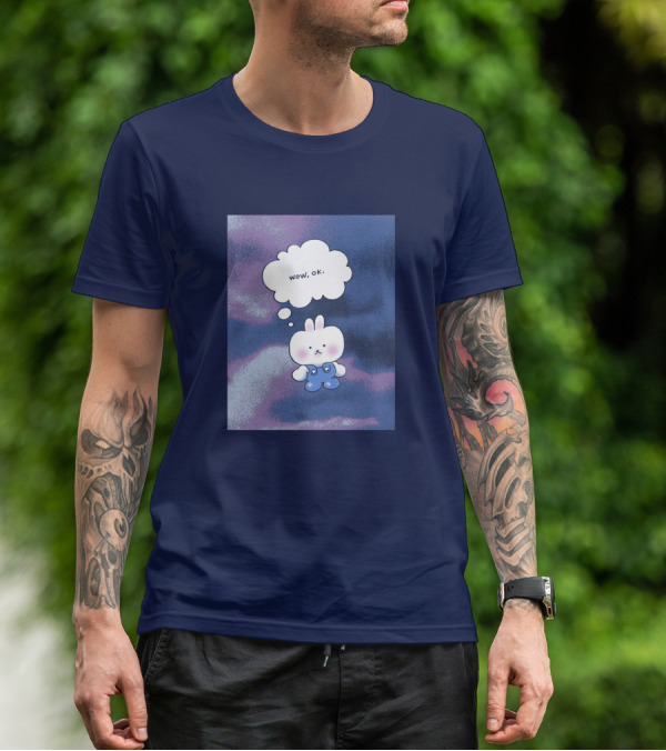 The Yetee Merch Wow Ok Thought Bubble Character T-Shirt