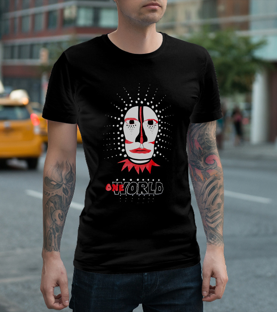 90s Johnny Clegg Savuka One World Face T-Shirt