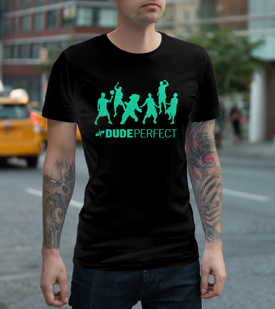 Dude Perfect Dp Silhouettes YouTube 3D Custom T-Shirt