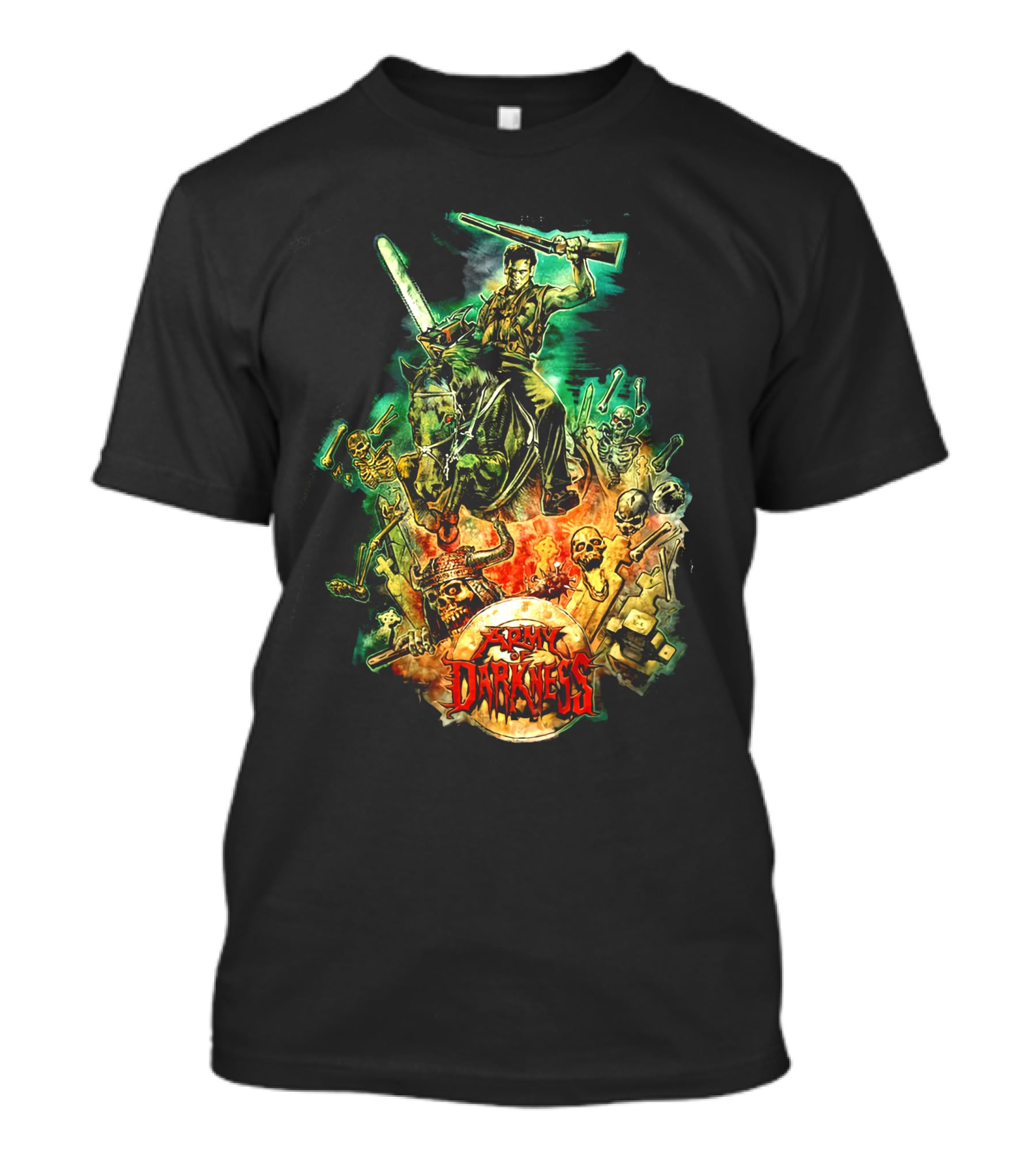 Army Of Darkness Battle Scene By Graham Humphreys T-Shirt