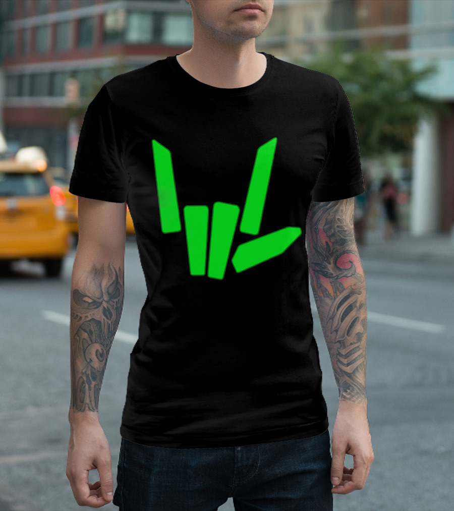 Original Share The Love Green Hand Sign Gesture T-Shirt