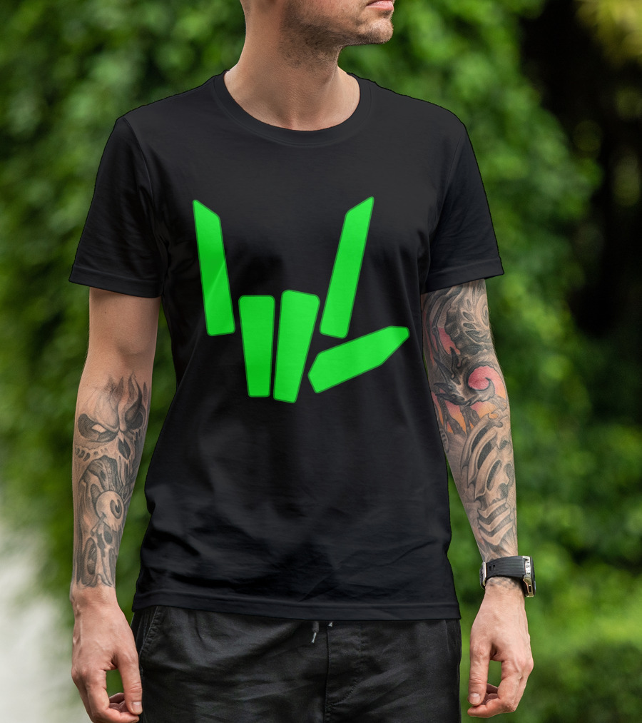 Original Share The Love Green Hand Sign Gesture T-Shirt