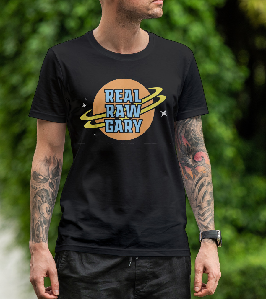 Real Raw Gary Saturn Space Rings T-Shirt