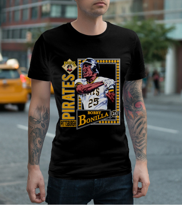 Pittsburgh Pirates Bobby Bonilla 25 Vintage 1991 Baseball T-Shirt