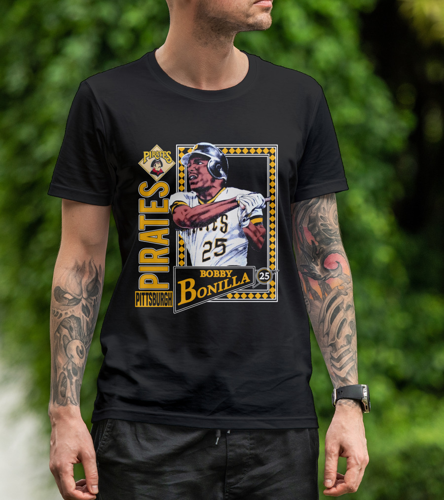 Pittsburgh Pirates Bobby Bonilla 25 Vintage 1991 Baseball T-Shirt