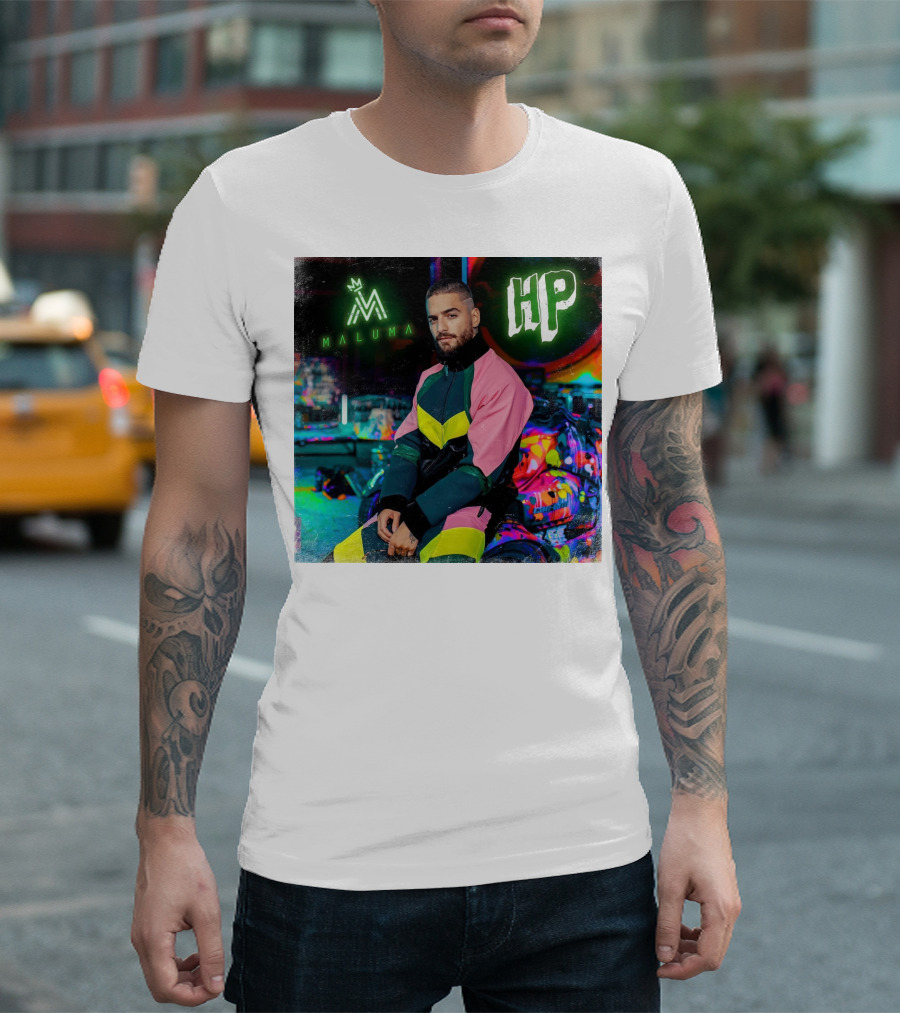 HP Maluma Neon Style Bright Colors T-Shirt
