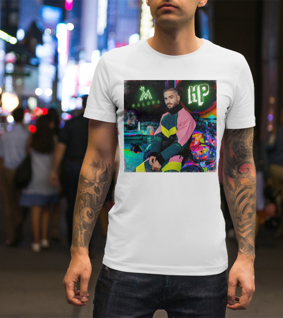 HP Maluma Neon Style Bright Colors T-Shirt