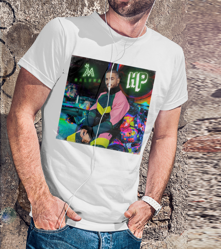 HP Maluma Neon Style Bright Colors T-Shirt