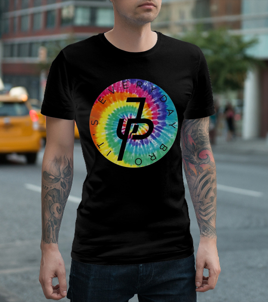 Jake Paul It's Everyday Bro Tie-Dye Logo Youth Personalized Shorts T-Shirt