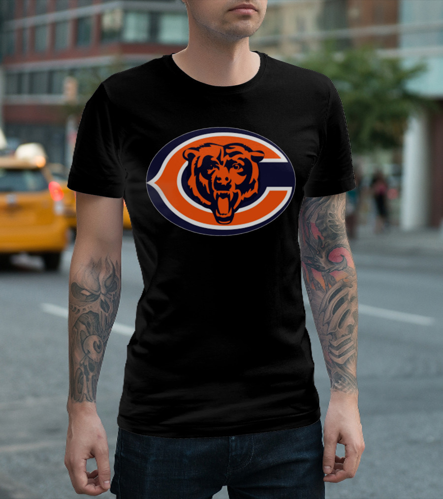Chicago Bears Football Team Iconic Logo Bear Head T-Shirt