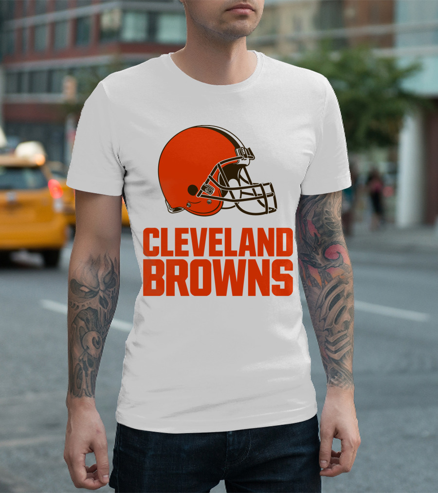 Cleveland Browns Football Team Helmet T-Shirt