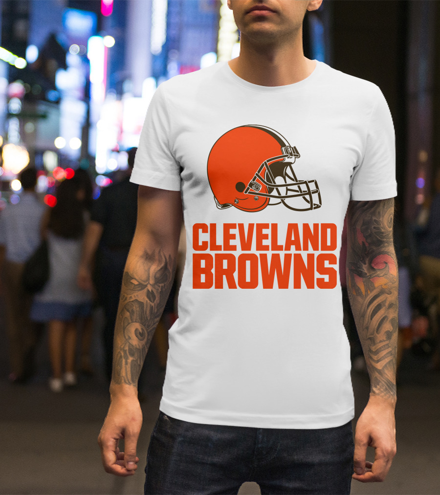 Cleveland Browns Football Team Helmet T-Shirt