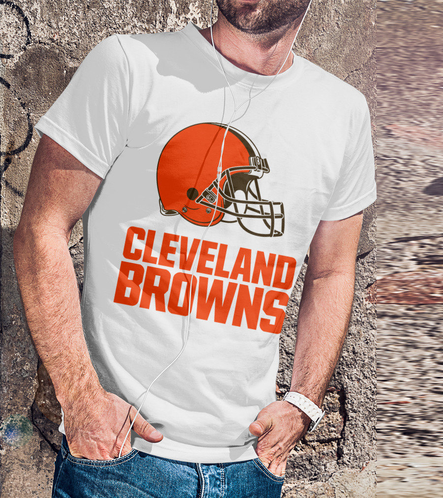 Cleveland Browns Football Team Helmet T-Shirt